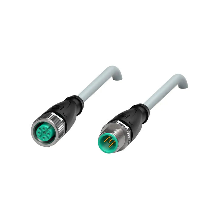 Pepperl+Fuchs V15-G-5M-PUR-V15-G M12 5-pin connection cable, 5m length, PUR jacket, IP68/IP69 rated, resistant to microbes and hydrolysis.