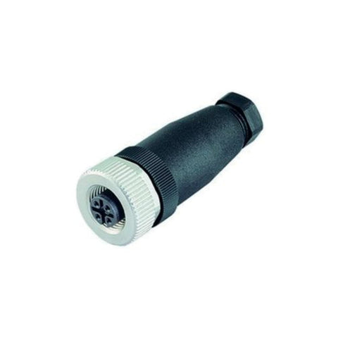 Pepperl+Fuchs V15-G-PG9 M12 5-pin female field-attachable connector with PG9 cable gland, screw termination, and IP67 rating for industrial automation.