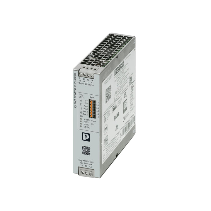 Phoenix Contact 2904600 TRIO power supply, 24VDC 20A, DIN rail mounted, reliable and efficient for industrial automation applications.