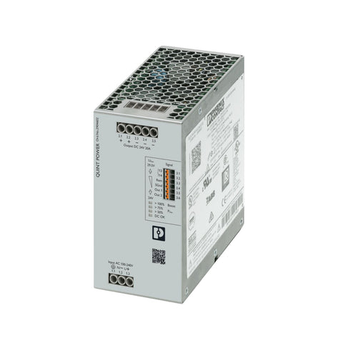 Phoenix Contact 2904602 TRIO power supply, 24VDC 10A output, DIN rail mount for robust and efficient industrial automation applications.