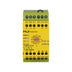 Pilz 774502 (PNOZ XV2) safety relay with 2 instantaneous and 2 delayed N/O contacts, 24V DC operation, and adjustable time delay for industrial safety applications.