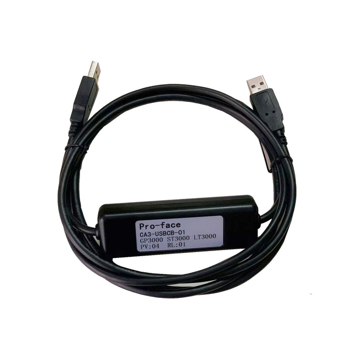 Pro-face CA3-USBCB-01 USB data transfer cable for Pro-face HMI devices, ensuring fast and reliable data communication in industrial automation.