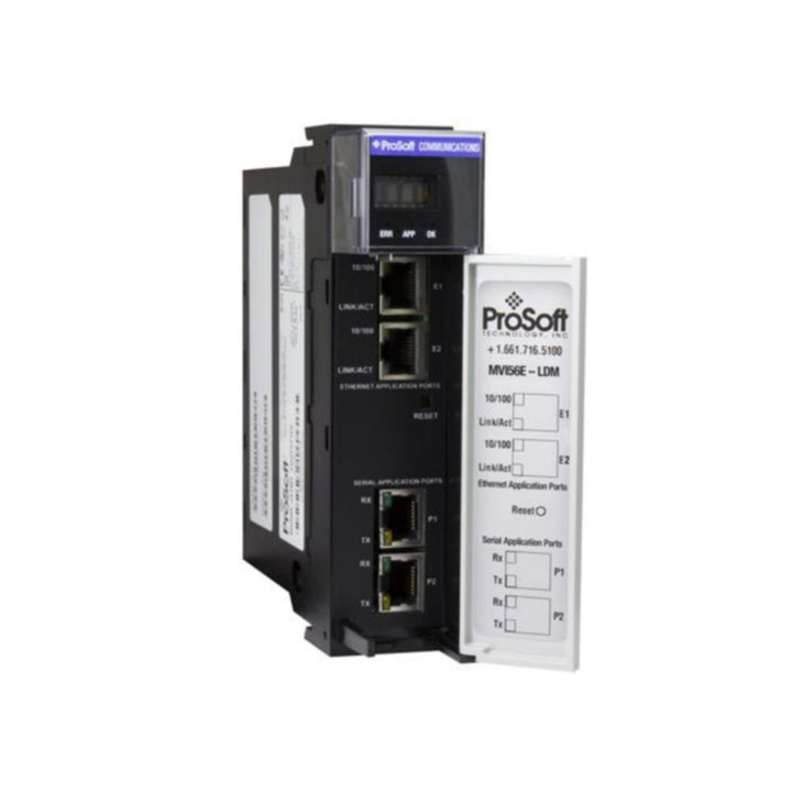 MVI56E-GSC, módulo ProSoft serial ControlLogix Allen-Bradley para comunicação RS232/RS485 em automação industrial avançada."