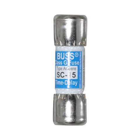Eaton Bussmann SC-15 Class G fuse, 15 A, 600 V AC / 170 V DC, rejection style