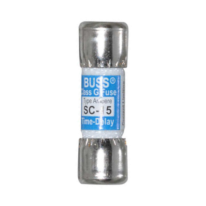 Eaton Bussmann SC-15 Class G fuse, 15 A, 600 V AC / 170 V DC, rejection style