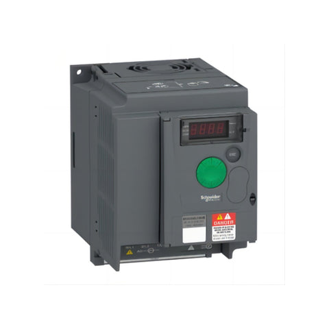 Schneider ATV310HU15N4E 1.5 kW VFD for 380–460V 3-phase motors. Compact and efficient drive for industrial machines. Altivar 310 series.