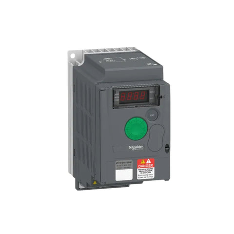 Schneider Electric ATV310HU75N4E 7.5 kW variable speed drive for 380–460V AC 3-phase systems, ideal for industrial motor control applications.