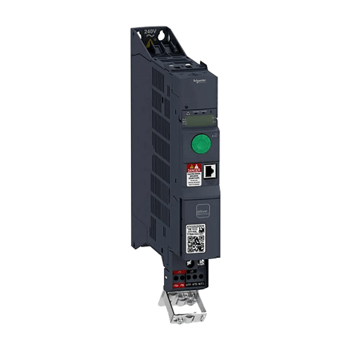 Schneider Electric ATV320U07N4B Altivar Machine ATV320 variable speed drive, 0.75 kW, 380–500V, 3-phase, with integrated safety features.