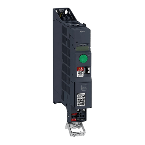 Schneider Electric ATV320U30N4B Altivar 320 drive, 3 kW (4 HP), 380–500V, 3-phase, with EMC filter for reliable industrial motor control.