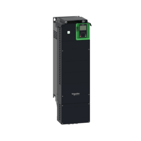 Schneider Electric ATV630D55N4 Altivar Process drive, 55 kW (75 HP), 380–480V, with EMC filter and Ethernet for industrial motor control.