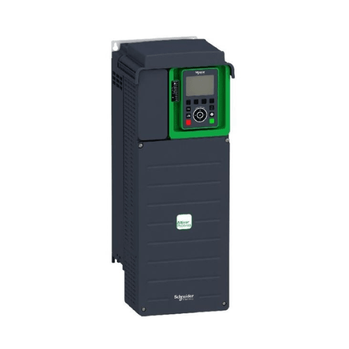 Schneider Electric ATV630U75N4 Altivar Process drive, 75 kW (100 HP), 380–480V, with EMC filter and Ethernet for high-performance motor control.