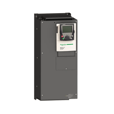 Schneider Electric ATV71HD75N4 Altivar 71 drive, 75 kW (100 HP), 380–480V, with EMC filter and advanced motor control features.
