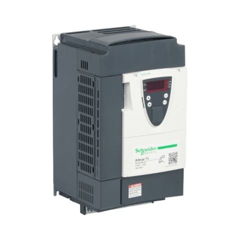 Schneider Electric ATV71HU55N4Z Altivar 71 variable speed drive, 5.5 kW (7.5 HP), 380–480V, for industrial motor control.
