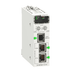 Schneider Electric BMECRA31210 EIO drop adapter for Modicon X80, enabling distributed Ethernet RIO connectivity for M580 and M340 systems.