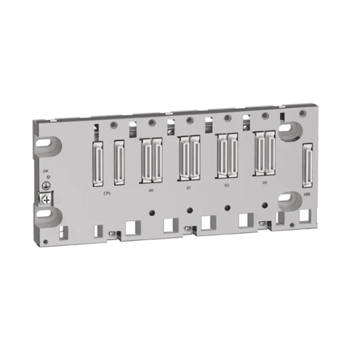 Schneider Electric BMEXBP0400 4-slot backplane for Modicon M580 PAC, compact and reliable for industrial automation and control systems.