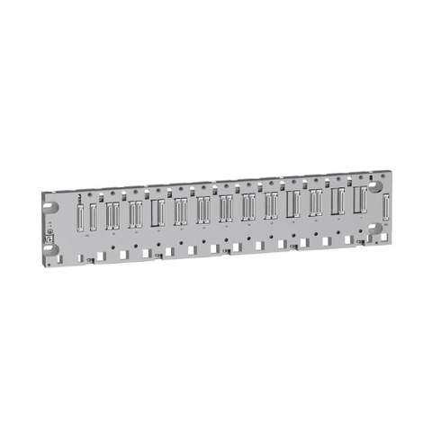 Schneider Electric BMEXBP1200 Modicon X80 12-slot Ethernet backplane for expanding M580 and M340 PAC systems in industrial automation.
