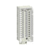 Schneider Electric BMXFTB2800 terminal block with 20 screw terminals and HE10 connector for secure wiring of Modicon X80 I/O modules.