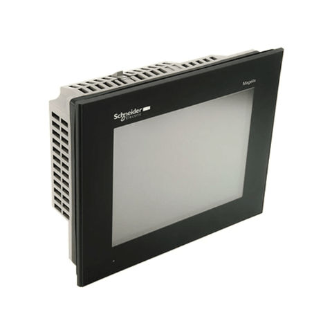 Schneider Electric HMIGTO4310 Magelis GTO 10.4" HMI touchscreen, VGA resolution, Ethernet, USB, RS232/RS485, industrial automation.