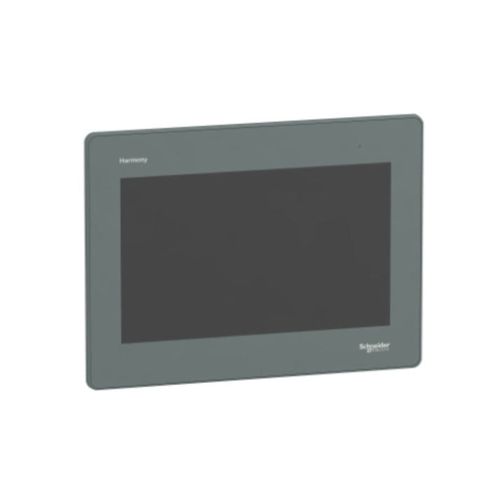 Schneider Electric HMIGXU5512 10.1" HMI with Ethernet, USB, and serial ports. Widescreen touchscreen for industrial automation systems.