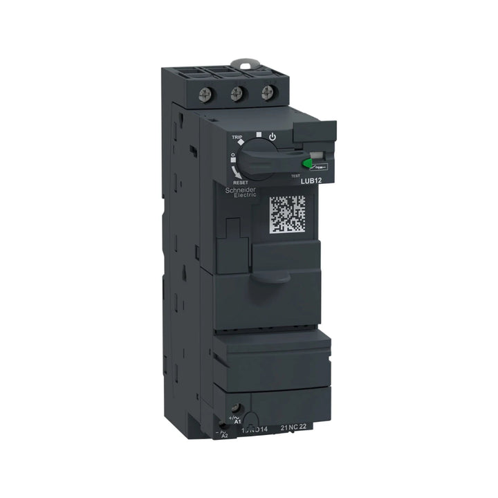 Schneider Electric LUB12 TeSys U motor starter base, 12 A, for modular motor control systems with compact design and high reliability.
