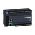 Schneider Electric TM221CE40T Modicon M221 PLC with 24 inputs, 16 PNP transistor outputs, and Ethernet connectivity for industrial automation.