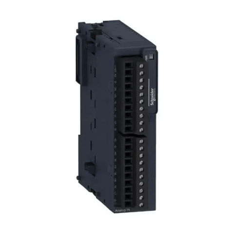 Schneider Electric TM3TI8T 8-channel thermocouple module for Modicon M221, M241, M251 PLCs, ensuring precise temperature measurement.