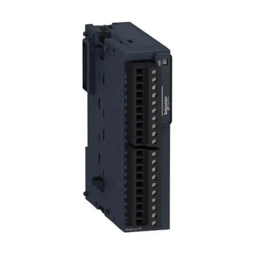 Schneider Electric TM3TI8T 8-channel thermocouple module for Modicon M221, M241, M251 PLCs, ensuring precise temperature measurement.