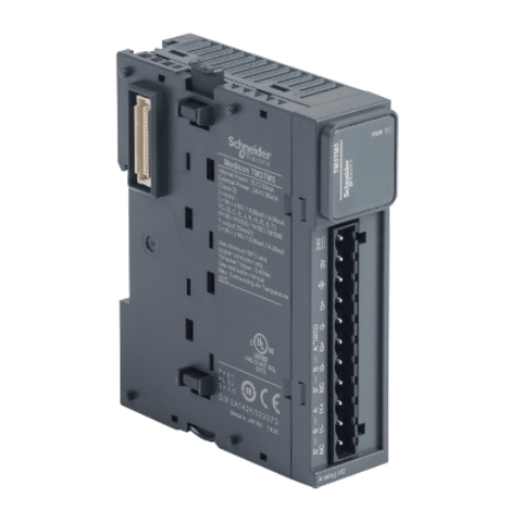 Schneider Electric TM3TM3 bus expansion module for connecting remote TM3 I/O to Modicon M221, M241, and M251 PLCs.