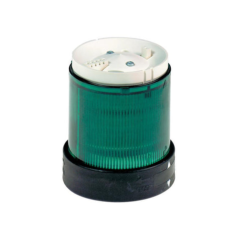 Schneider XVBC2B3 blue steady LED light module for Harmony XVB series, 24V AC/DC, modular tower light system, IP65 protection.