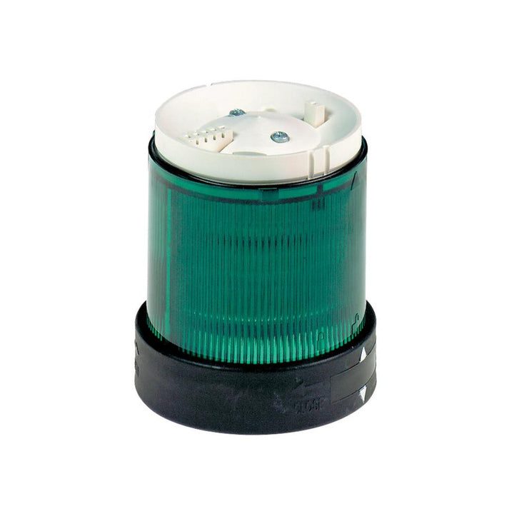 Schneider XVBC2B3 blue steady LED light module for Harmony XVB series, 24V AC/DC, modular tower light system, IP65 protection.