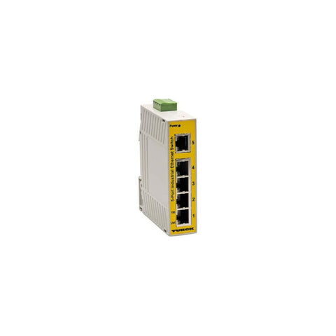 Turck SE20-84X-RJ522 unmanaged 5-port Ethernet switch, 10/100 Mbps, 10–30 V DC supply, IP20.