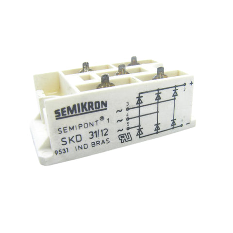 Semikron SKD 31/12 diode module, 31 A 1200 V, SEMIPACK 1