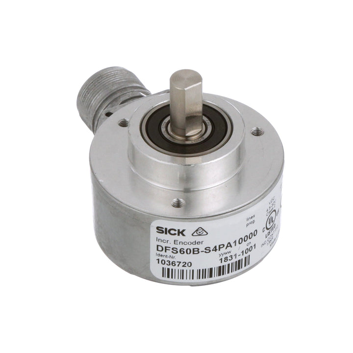Sick DFS60B-S4PA10000 (1036720) high-precision incremental encoder for industrial automation, ensuring accurate position tracking and durability.