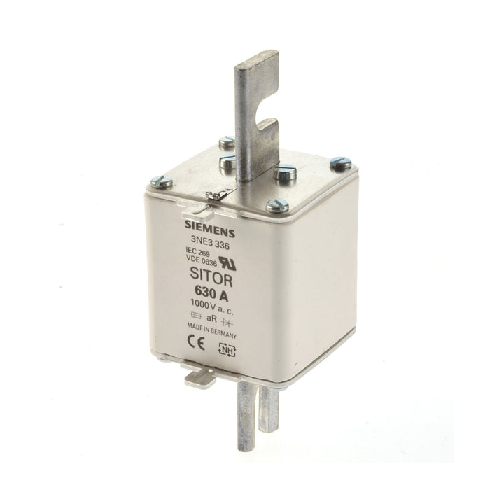 Siemens 3NE3336 SITOR fuse link, NH2, 630 A, 1000 V AC