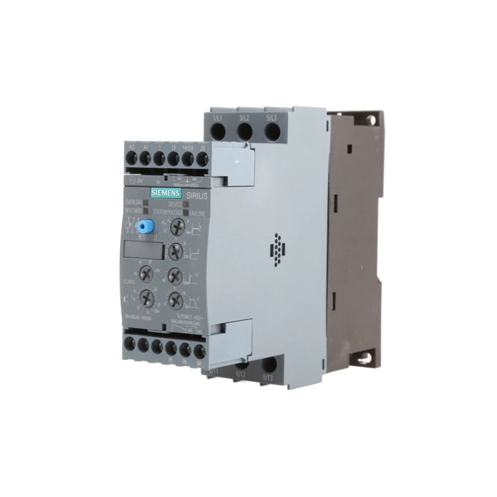 Siemens 3RW4026-1BB04 SIRIUS soft starter for motor control and protection in industrial applications.