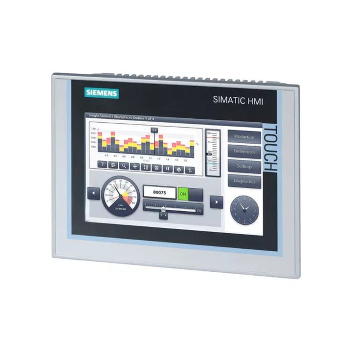 Siemens 6AV2123-2MB03-0AX0 SIMATIC HMI KTP400 Basic Panel, 4-inch touchscreen, PROFINET connectivity.