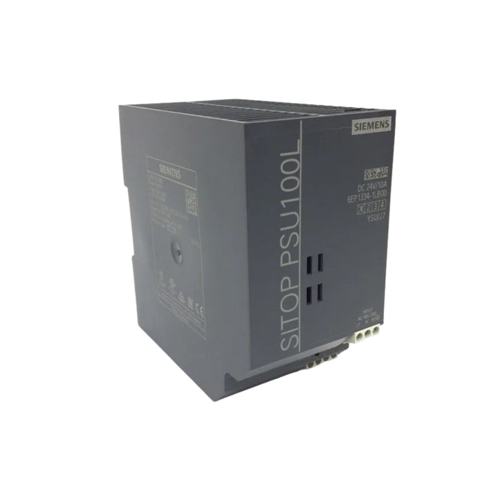 Siemens 6EP1334-1LB00 SITOP PSU100L 24V 10A industrial power supply for automation.