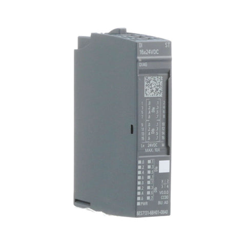 Siemens 6ES7131-6BH01-0BA0 SIMATIC ET 200SP digital input module, 16 channels, 24V DC.