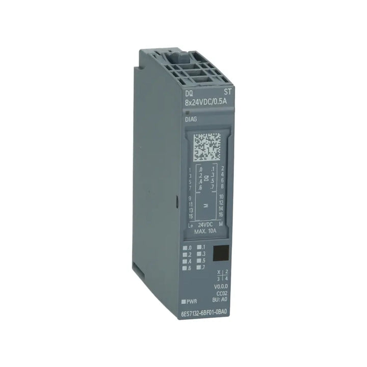 Siemens 6ES7132-6BF01-0BA0 digital output module for SIMATIC S7-1200 PLC.