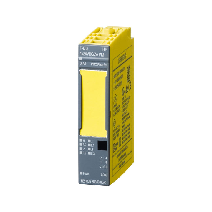 Siemens 6ES7136-6DB00-0CA0 I/O module for SIMATIC S7-1200 PLC systems.