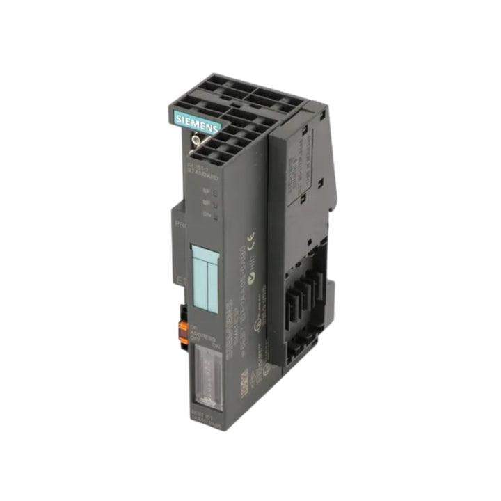 Siemens 6ES7151-1AA05-0AB0 IM151-1 PROFIBUS interface module, ET 200S, 24V DC, IP20, DIN rail mount.