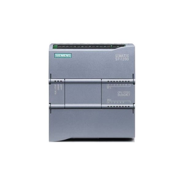 Siemens 6ES7212-1HE40-0XB0 SIMATIC S7-1200 CPU 1212C for industrial automation.