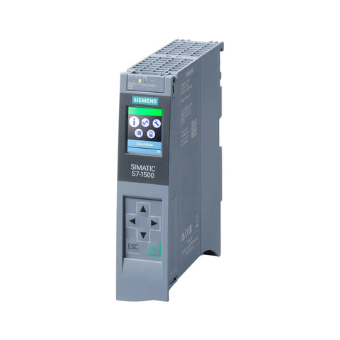 Siemens 6ES7511-1AK02-0AB0 S7-1500 CPU 1511-1 PN, 100 KB memory, PROFINET, industrial automation.