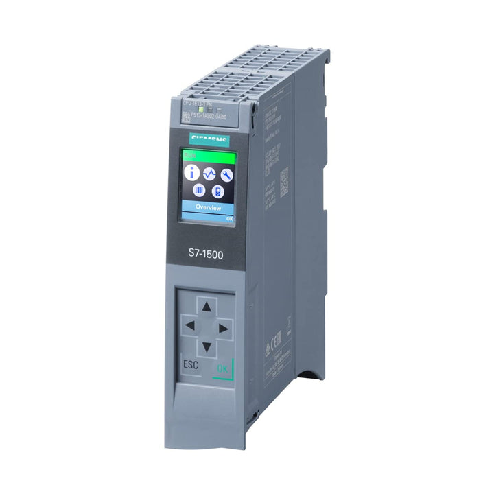 Siemens 6ES7513-1AL02-0AB0 SIMATIC S7-1500 CPU 1513-1 PN with PROFINET and 1 MB memory.