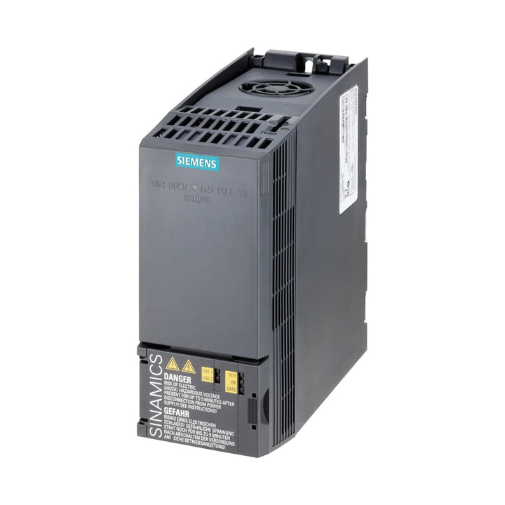 Siemens 6SL3210-1KE11-8AF2 SINAMICS G120C compact frequency converter, 1.1 kW, 380-480V, industrial motor control.