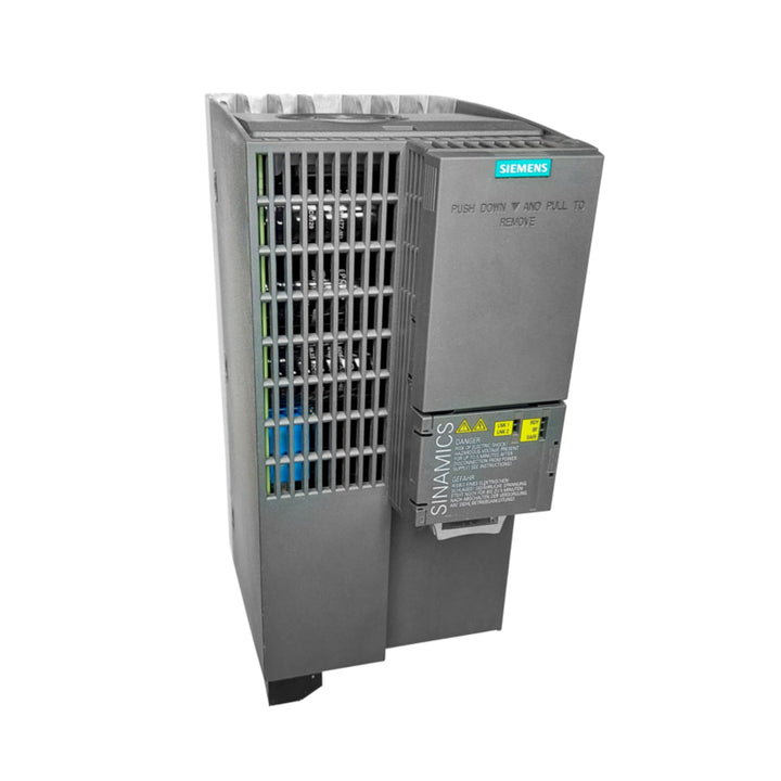 Siemens 6SL3210-1KE22-6AB1 SINAMICS S120 power module, 2.6 kW, 230 V, for precision industrial motion control.