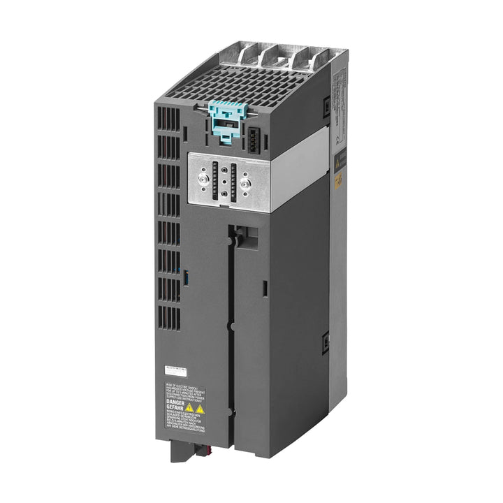 Siemens 6SL3210-1PB15-5UL0 G120C inverter, 5.5 kW, 1/3AC 230 V, with RS485 and braking chopper, for compact industrial applications.