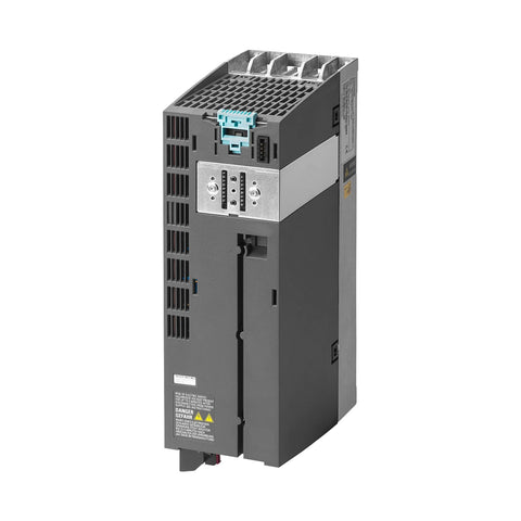 Siemens 6SL3210-1PC22-2UL0 G120C inverter, 11 kW, 3AC 400 V, with integrated I/O, braking chopper, and EMC filter.