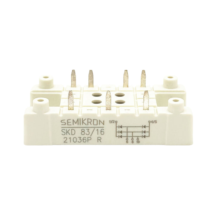 Semikron SKD 83/16 bridge rectifier, 82 A 1600 V, three-phase isolated module
