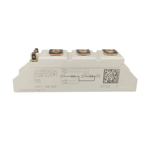 Semikron SKKT106/16E thyristor/diode module, 1600 V 106 A, SEMIPACK 2, chassis mount